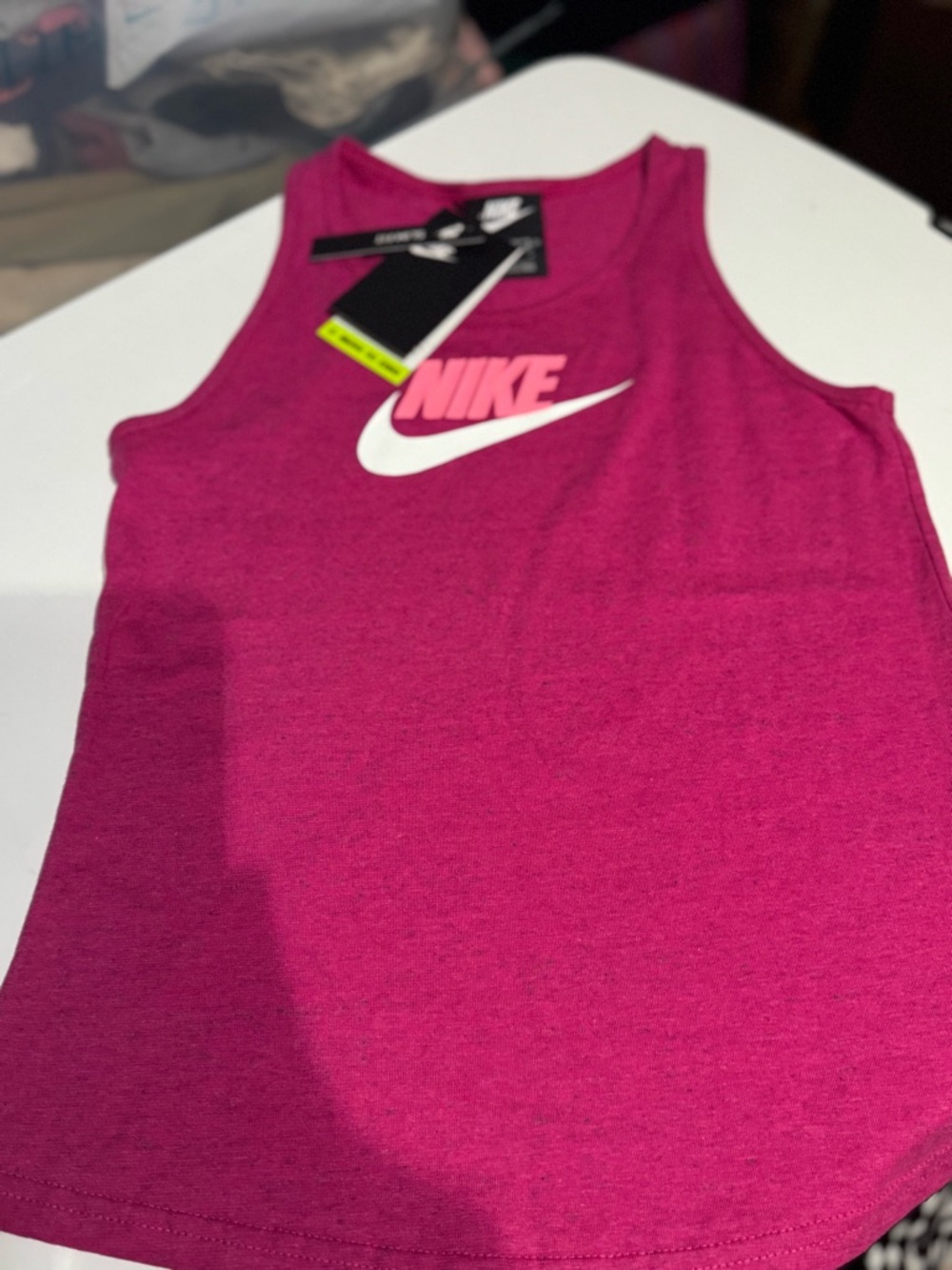 Girls nike teal M shirt , pink girls L tank Nike tee